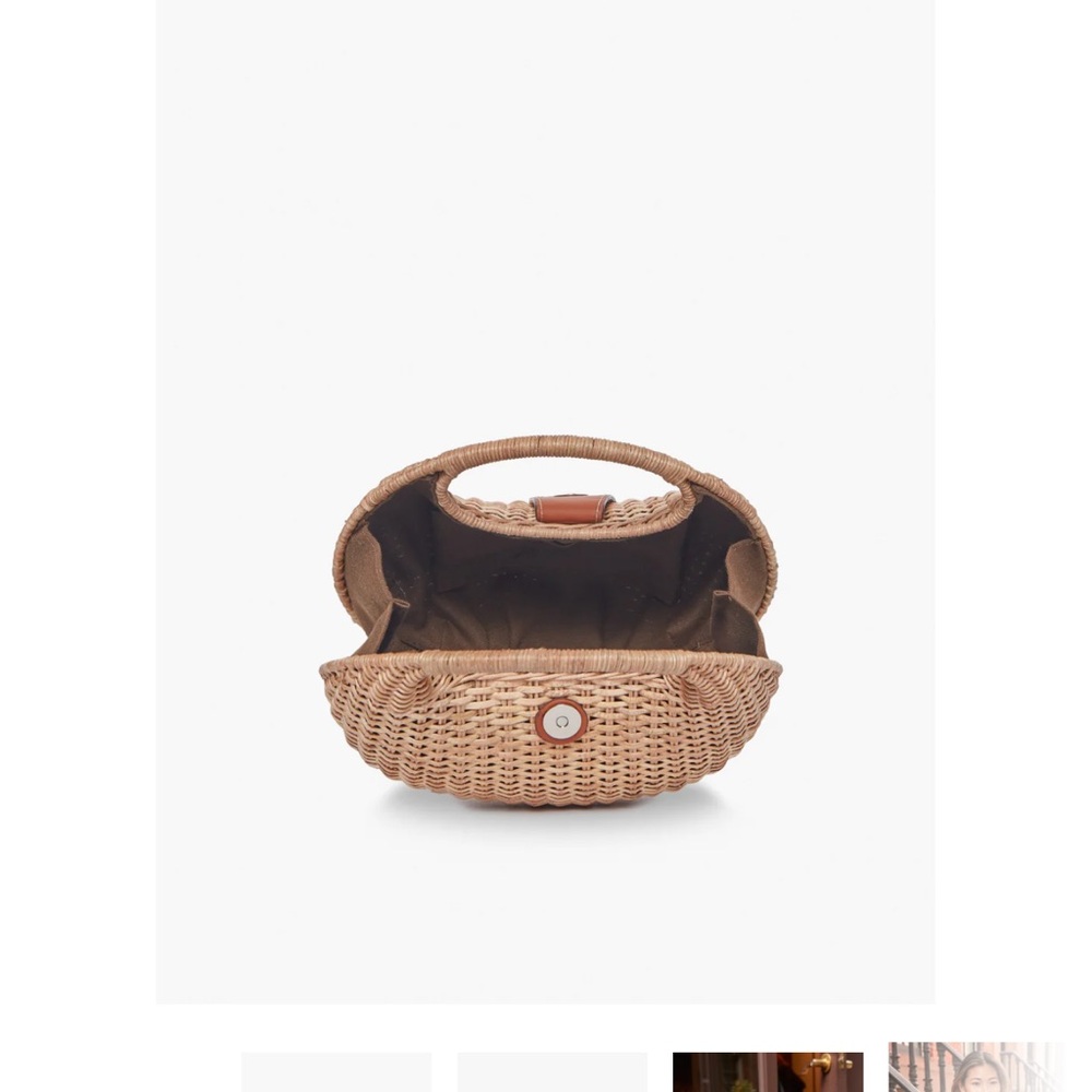 Kayu Ines wicker straw basket bag - Picture 6 of 10